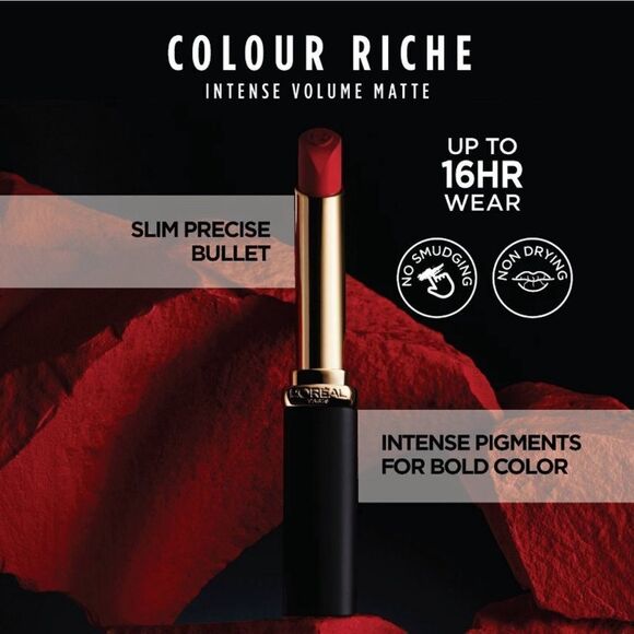 L'Oreal Paris Colour Riche Intense Volume
Matte Lipstick 0.06oz - Picture 5 of 6